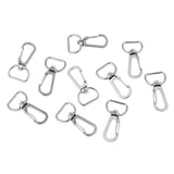 Maxbell 10pcs Durable Metal Carabiner Clip Style Spring Key Chain Hooks Keyring 10mm