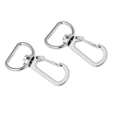 Maxbell 10pcs Durable Metal Carabiner Clip Style Spring Key Chain Hooks Keyring 10mm
