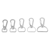 Maxbell 10pcs Durable Metal Carabiner Clip Style Spring Key Chain Hooks Keyring 10mm