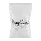 Maxbell 20Pcs Split Key Chain Keyring Loose leaf Rings For Keychain ,Crafts 1.8x28mm