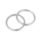 Maxbell 20Pcs Split Key Chain Keyring Loose leaf Rings For Keychain ,Crafts 2.0x30mm