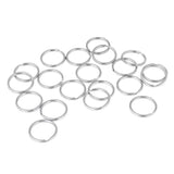 Maxbell 20Pcs Split Key Chain Keyring Loose leaf Rings For Keychain ,Crafts 2.0x30mm