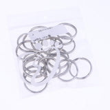 Maxbell 20Pcs Split Key Chain Keyring Loose leaf Rings For Keychain ,Crafts 2.0x30mm