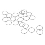 Maxbell 20Pcs Split Key Chain Keyring Loose leaf Rings For Keychain ,Crafts 2.0x30mm