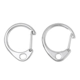 Maxbell 10 Pieces Keychain Carabiner D Type Snap Hook Clip Open Gate Buckle 32x25mm