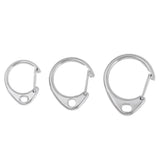 Maxbell 10 Pieces Keychain Carabiner D Type Snap Hook Clip Open Gate Buckle 32x25mm