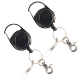 Maxbell 2Pcs Heavy Duty Retractable Key Holder with Retractable Nylon Secures Keys