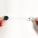 Maxbell 2Pcs Heavy Duty Retractable Key Holder with Retractable Nylon Secures Keys