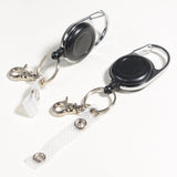 Maxbell 2Pcs Heavy Duty Retractable Key Holder with Retractable Nylon Secures Keys