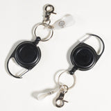 Maxbell 2Pcs Heavy Duty Retractable Key Holder with Retractable Nylon Secures Keys