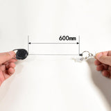 Maxbell 2Pcs Heavy Duty Retractable Key Holder with Retractable Nylon Secures Keys
