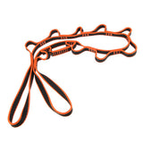 Maxbell 22KN Safety Rock Climbing Yoga Swing Hammock Nylon Daisy Chain Orange 150cm