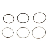 Maxbell 10Pcs Split Key Chain Ring Loose leaf Rings For Keychain ,Crafts Silver-32mm