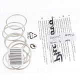 Maxbell 10Pcs Split Key Chain Ring Loose leaf Rings For Keychain ,Crafts Silver-38mm