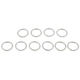 Maxbell 10Pcs Stainless Steel O Ring Sports Key Chain Buckle Holder Camping Silver 25mm