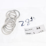 Maxbell 10Pcs Stainless Steel O Ring Sports Key Chain Buckle Holder Camping Silver 28mm