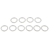 Maxbell 10Pcs Stainless Steel O Ring Sports Key Chain Buckle Holder Camping Silver 28mm