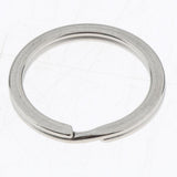 Maxbell 10Pcs Stainless Steel O Ring Sports Key Chain Buckle Holder Camping Silver 28mm