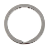 Maxbell 10Pcs Stainless Steel O Ring Sports Key Chain Buckle Holder Camping Silver 28mm