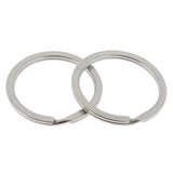 Maxbell 10Pcs Stainless Steel O Ring Sports Key Chain Buckle Holder Camping Silver 32mm