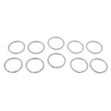 Maxbell 10Pcs Stainless Steel O Ring Sports Key Chain Buckle Holder Camping Silver 32mm