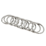 Maxbell 10Pcs Stainless Steel O Ring Sports Key Chain Buckle Holder Camping Silver 32mm