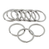 Maxbell 10Pcs Stainless Steel O Ring Sports Key Chain Buckle Holder Camping Silver 35mm