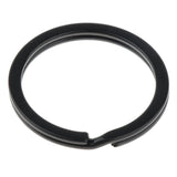 Maxbell 10Pcs Stainless Steel O Ring Sports Key Chain Buckle Holder Camping Black 32mm