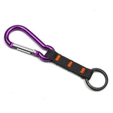 Maxbell 10Pcs Stainless Steel O Ring Sports Key Chain Buckle Holder Camping Black 32mm