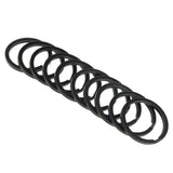 Maxbell 10Pcs Stainless Steel O Ring Sports Key Chain Buckle Holder Camping Black 32mm