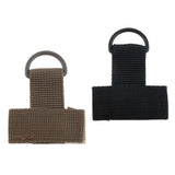 Maxbell Tactical Key Ring Holder Nylon Gear Keeper Pouch for Molle Bags  Khaki