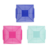 Maxbell Coffee Cup Place Mat Hot Pot Holder Insulated Trivet Mat Carry Basket Bag Blue