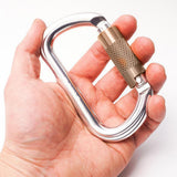 Maxbell 25KN Twist Gate Auto Locking Carabiner for Climbing Caving Rappelling Rescue