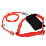 Maxbell Rock Climbing Protection Harness Belt Safe Strap Landyard 5m medium hook