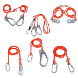 Maxbell Rock Climbing Fall Protection Shock Absorb Lanyard Rope 1.6m S