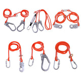 Maxbell Rock Climbing Fall Protection Shock Absorb Lanyard Rope 1.6m S