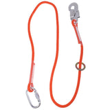 Maxbell Rock Climbing Fall Protection Shock Absorb Lanyard Rope 1.6m M