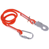 Maxbell Rock Climbing Fall Protection Shock Absorb Lanyard Rope 1.6m M