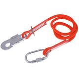 Maxbell Rock Climbing Fall Protection Shock Absorb Lanyard Rope 1.6m M