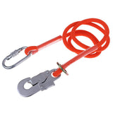 Maxbell Rock Climbing Fall Protection Shock Absorb Lanyard Rope 1.6m M
