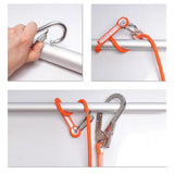 Maxbell Rock Climbing Fall Protection Shock Absorb Lanyard Rope 1.6m M