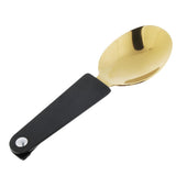 Maxbell Portable Stainless Steel Camp Sporks for Camping, Hiking, Backpacking Black Gold-Spoon