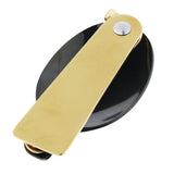 Maxbell Portable Stainless Steel Camp Sporks for Camping, Hiking, Backpacking Gold Black-Spoon