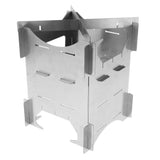Maxbell Portable Folding Stainless Steel Camping Hiking Wood Stove Charcoal Burner M