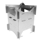Maxbell Portable Folding Stainless Steel Camping Hiking Wood Stove Charcoal Burner M