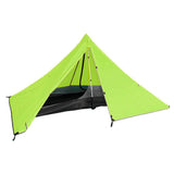 Maxbell Lightweight Camping Hiking Pyramid Tent Trekking Pole Net Canopy Green