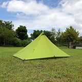 Maxbell Lightweight Camping Hiking Pyramid Tent Trekking Pole Net Canopy Green