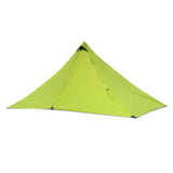 Maxbell Lightweight Camping Hiking Pyramid Tent Trekking Pole Net Canopy Green