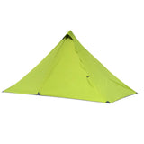 Maxbell Lightweight Camping Hiking Pyramid Tent Trekking Pole Net Canopy Green