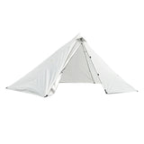 Maxbell Lightweight Camping Hiking Pyramid Tent Trekking Pole Net Canopy Gray White